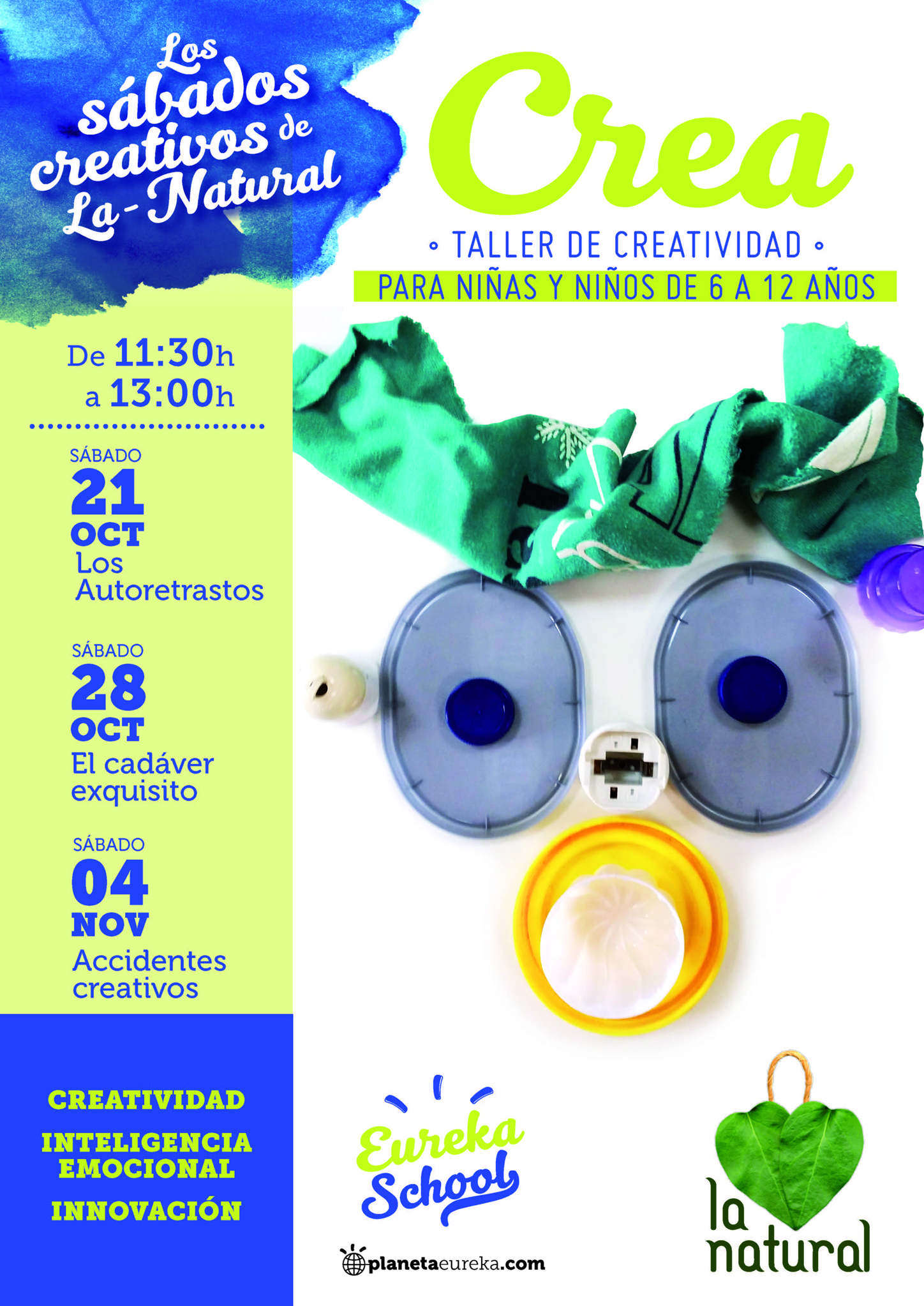 Cartel de talleres creativos